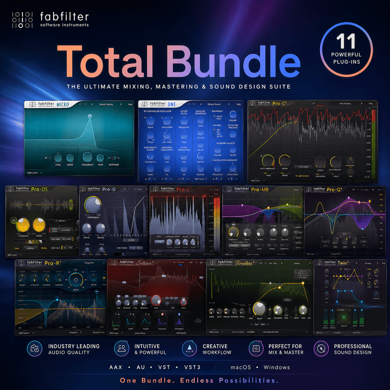 FabFilter - Total Bundle Plug-in Collection 2026 – Download | Sale
