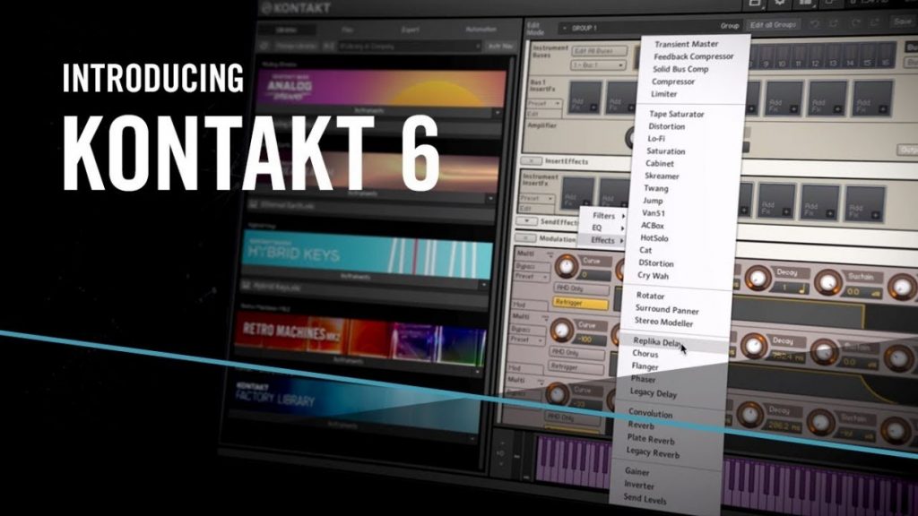 how to add library in kontakt 6