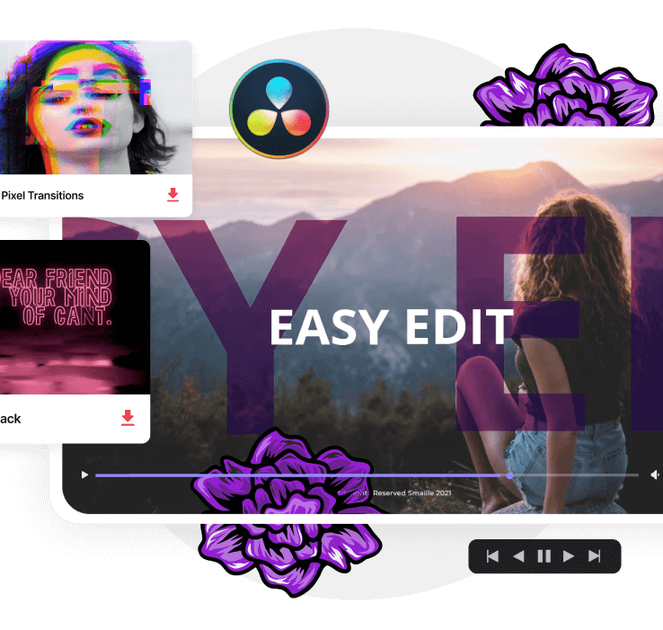 Envato Elements Davinci Resolve Bundle Tittles and Transitions