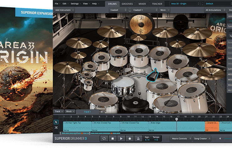 Toontrack Area 33 – Origin SDX